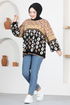 Knitwear Tunic MSL5811 Latte - Thumbnail