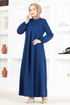 Knopfleiste Kleid MSL14321 Saks - Thumbnail