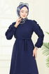 Kolları Fırfırlı Tesettür Takım 6015UZ662-MS Laci - Thumbnail
