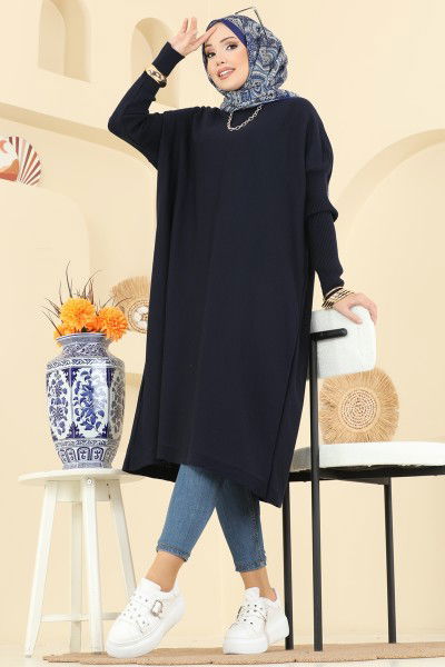 U.Z. - Kolları Fitilli Triko Tunik 2096UZ662-MS Laci