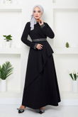 MRV D.V.L. - La Ceinture Pierreux Hijab Robe Numéro de pièce 268DVL897-M Noir