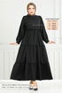 La Jupe Étagé Suceur de Seers Robe Numéro d'article 3033TBO1101-M Noir - Thumbnail