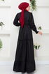 La Jupe Froufrous Linge Robe Numéro de pièce 4719ZNK903-M Noir - Thumbnail