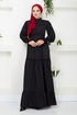 La Jupe Froufrous Linge Robe Numéro de pièce 4719ZNK903-M Noir - Thumbnail