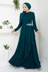 La Pierre Détaillé Hijab Robe Numéro 5022SL890 Huile - Thumbnail