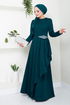 La Pierre Détaillé Hijab Robe Numéro 5022SL890 Huile - Thumbnail