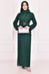 Lace Dress Emerald ASM12404 - Thumbnail