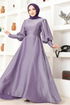 Lacé Robe FIN5583 Lilas - Thumbnail