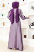 Lacé Robe FIN5583 Lilas - Thumbnail