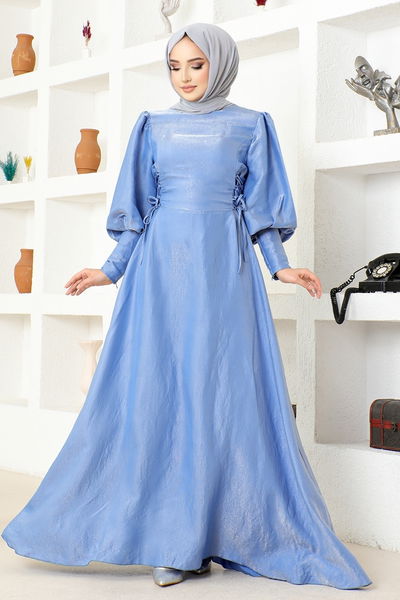 END - Laced Up Dress END5583 Blue
