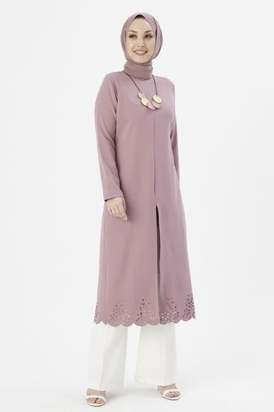 TFS - Lazer Kesim Tunik Koyu Lila TFS3546