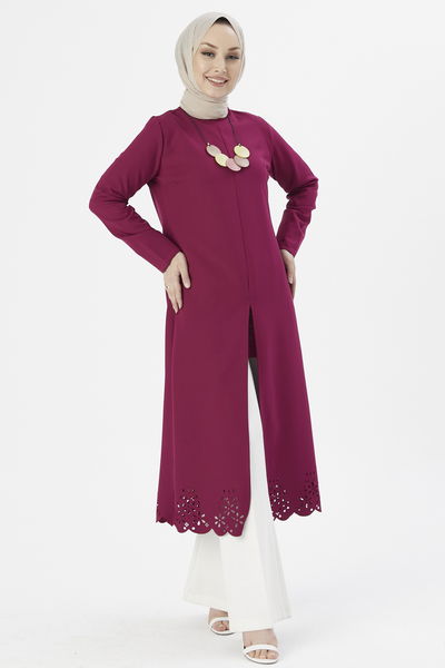 TFS - Lazer Kesim Tunik Mürdüm TFS3546