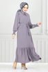 Le Titre Caoutchouté Aérobie Robe 401ART1044-L Gris - Thumbnail