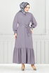 Le Titre Caoutchouté Aérobie Robe 401ART1044-L Gris - Thumbnail