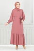 Le Titre Caoutchouté Aérobie Robe 401ART1044-L Rosier Kourous - Thumbnail