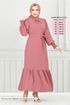 Le Titre Caoutchouté Aérobie Robe 401ART1044-L Rosier Kourous - Thumbnail