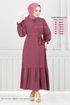 Le Titre Caoutchouté Aérobie Robe 401ART1044-L Sombre Rosier Kourous - Thumbnail