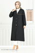 Le Titre Caoutchouté Gilet Casquette 001MR1077-L Noir - Thumbnail