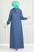 Le Titre Caoutchouté Jeans Ferace 321MSS941-L Jeans - Thumbnail