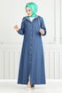 Le Titre Caoutchouté Jeans Ferace 321MSS941-L Jeans - Thumbnail