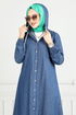 Le Titre Caoutchouté Jeans Ferace 321MSS941-L Jeans - Thumbnail