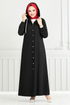 Le Titre Caoutchouté Jeans Ferace 321MSS941-L Noir - Thumbnail