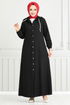 Le Titre Caoutchouté Jeans Ferace 321MSS941-L Noir - Thumbnail