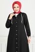 Le Titre Caoutchouté Jeans Ferace 321MSS941-L Noir - Thumbnail
