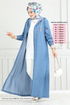 Le Titre Caoutchouté Jeans Ferace 321MSS941-L Ouvert Jeans - Thumbnail