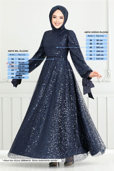 MRV E.N.D. - Le Titre Lacé Hijab Robe de soirée 5611END900-L Laci
