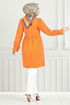 Le Titre Lacé Tunique 401ÉVO1065-M Ouvert Orange - Thumbnail