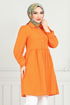Le Titre Lacé Tunique 401ÉVO1065-M Ouvert Orange - Thumbnail