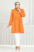 Le Titre Lacé Tunique 401ÉVO1065-M Ouvert Orange - Thumbnail