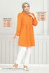 Le Titre Lacé Tunique 401ÉVO1065-M Ouvert Orange - Thumbnail