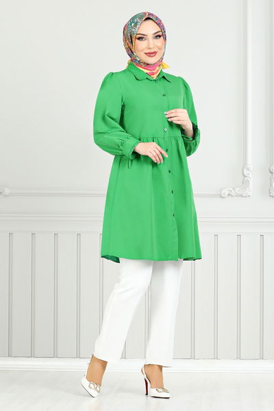 MRV E.V.O. - Manşeti Bağcıklı Tunik 401EVO1065-M Benetton Yeşili