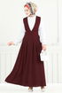Manşeti Lastikli Jile Takım 9152PL940-M Bordo - Thumbnail