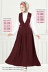 Manşeti Lastikli Jile Takım 9152PL940-M Bordo - Thumbnail