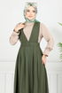 Manşeti Lastikli Jile Takım 9152PL940-M Haki - Thumbnail