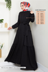 Moitié Boutonné Bürümbük, Allemagne Robe Numéro de pièce 402DVL897-M Noir - Thumbnail