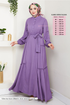 Moitié Boutonné Bürümbük, Allemagne Robe Numéro de pièce 402DVL897-M Sombre Lilas - Thumbnail