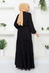 Moitié Boutonné Robe Numéro de pièce 2350BGS895-M Noir - Thumbnail