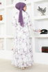 Mousseline Robe BS2020 Lilas - Thumbnail