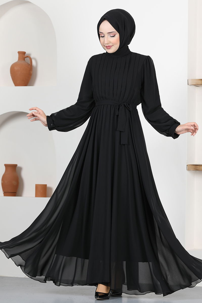 Robe noir hijab sale