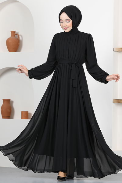 END - Mousseline Robe de soirée FIN5559 Noir