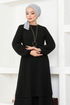 Mousseline Robe LM2698 Noir - Thumbnail