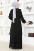 Mousseline Robe LM2698 Noir - Thumbnail