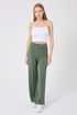 Nervür Detay Palazzo Eşofman 212DRN1147-MS Haki - Thumbnail