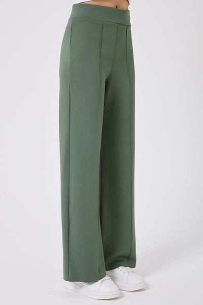 D.R.N. - Nervür Detay Palazzo Eşofman 212DRN1147-MS Haki - 387455