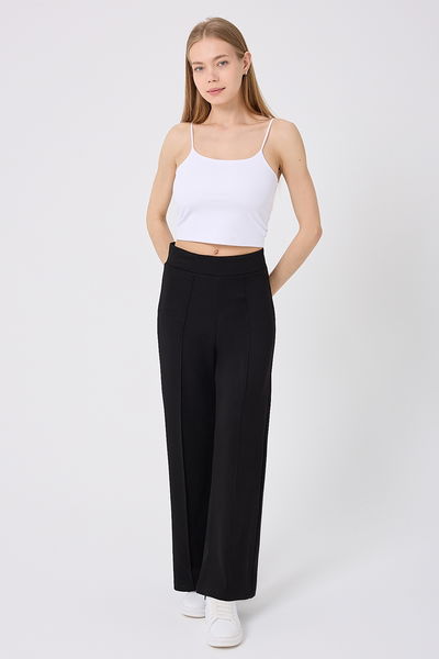 D.R.N. - Nervür Detay Palazzo Eşofman 212DRN1147-MS Siyah - 387446