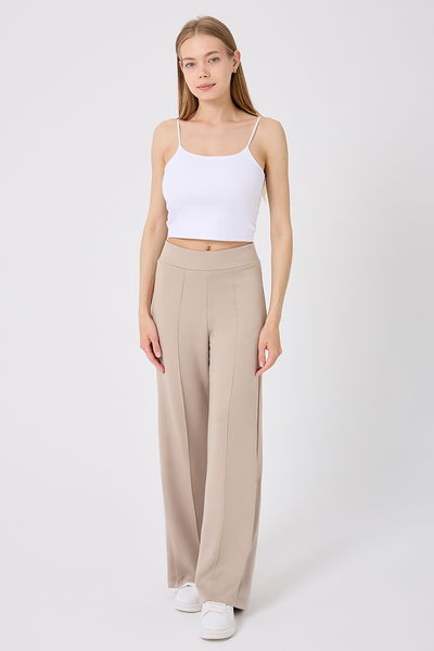 D.R.N. - Nervür Detay Palazzo Eşofman 212DRN1147-MS Taş - 387448